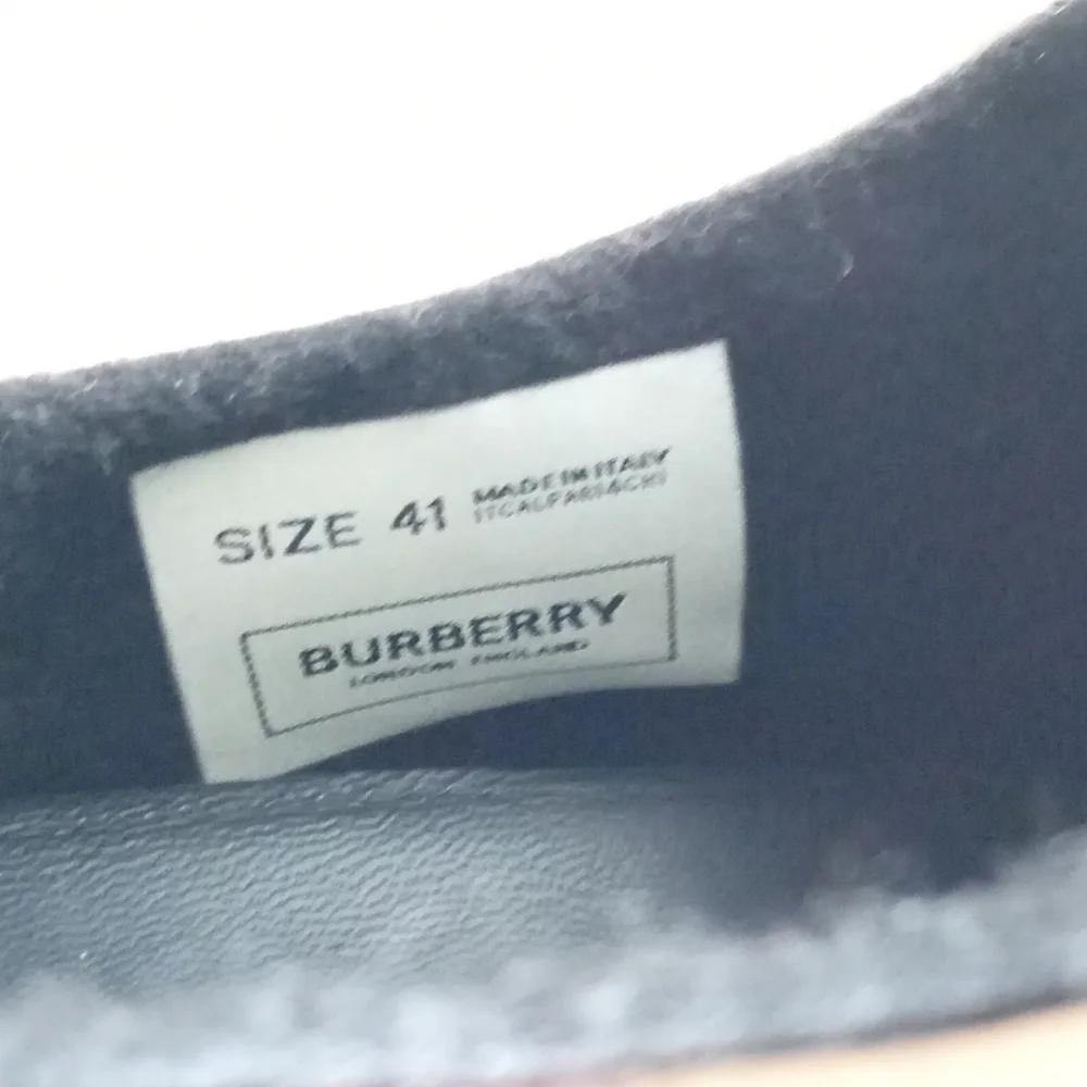 New Authentic BURBERRY SLIPPERS AND CLOGS MEN FABRIC BROWN BIRCH